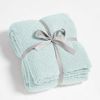 CYMULA Knit Throw Blanket for Couch Sky Blue - Super Soft Lightweight Plush Fuzzy Fluffy Cozy Blankets and Throws for Sofa Bed, 60 x 80 inches
