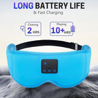 Aurya Sleep Mask with Bluetooth Headphones, 3D Eye Mask for Sleeping, 5.4 Wireless Sleeping Headphones with Ultra-Thin HD Stereo Speaker for Side Sleeper, Office Nap, Air Travel, Meditation