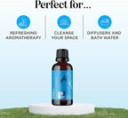 Mint Essential Oil Blend for Diffuser - Refreshing Mint Oil Diffuser Essential Oils with Cooling Peppermint Spearmint Bergamot and Eucalyptus Oils - Pure Aromatherapy Oils for Diffuser