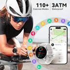 Fitpolo Smart Watch for Men Women,1.3" AMOLED Touchscreen Fitness Tracker, Make/Answer Calls, Heart Rate SpO2 Monitor, IP68 Waterproof, Sleep & Activity Tracking Smartwatch for Android Phones iPhone