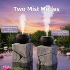 Essential Oil Diffuser, Small Ultrasonic Aromatherapy Diffuser with Auto-Off Function, Cool Mist Humidifier with 2 Modes, Fragrance Aroma Diffuser for Bedroom, Home Scent Diffuser 100ml (Black)