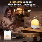 Geuuap Sunrise Alarm Clock White Noise Machine | Natural Wake-Up Light for Bedroom with 30 Soothing Sleep Aids, Bluetooth Speaker, Dimmable Clock, Screen-Free Design for Baby Adults Kids-White