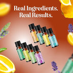 Pure Essential Oil Set for Diffuser - Aromatherapy Essential Oils for Diffusers for Home Travel and Self Care with High Grade Essential Oils for Hair Skin and Nails - Oil Diffuser Essential Oils Set