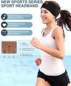 2-Pack Sleeping Headphones, Headband Headphones with Ultra-Thin HD Stereo Speaker, Bluetooth Headband for Sports, Workouts, Insomnia, Yoga, Air Travel, Meditation - Gray&Pattern Blue