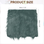 PATIKIL 12" Locker Rug, Small Area Rug Mini Faux Fur Rugs Small Locker Carpet Soft Fluffy Tiny Photography Props Square for Nail Photo Tabletop Background Picture Decoration, Dark Gray