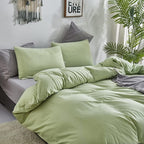 CLOTHKNOW Sage Green Queen Comforter Set Green Bedding Comforter Sets Soft Queen Comforter with 2 x Pillow Cases