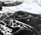 CLOTHKNOW Black Marble California King Comforter Set Black White Bedding Sets Abstract Comforter with 2 x Pillow Cases
