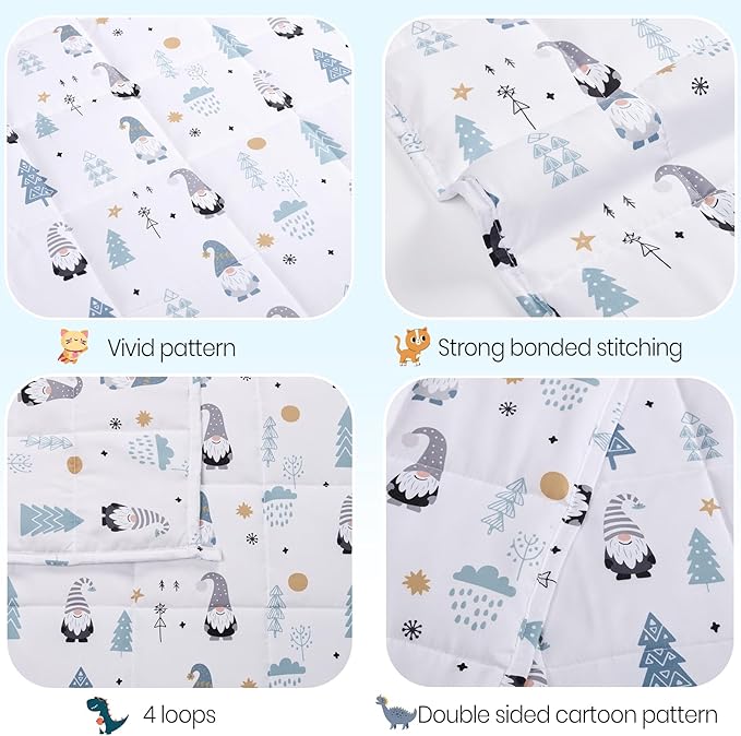 HOSUKKO Weighted Blanket - 3 lbs Fairy Heavy Blanket - Breathable Blanket(20 * 30 inches, 3 lbs)