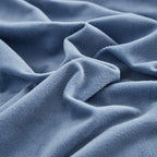 Luxlovery Blue Velvet Comforter Set Twin Lake Blue Flannel Plush Bedding Set Winter Thick Warm Solid Haze Blue Quilts Blanket Soft Heavyweight Comforter Set for Twin Bed