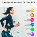 Fitness Tracker with 24/7 Heart Rate, Blood Oxygen Blood Pressure Sleep Monitor, Activity Trackers 5 ATM Waterproof,Step Calorie Counter Pedometer Health Smart Watch for Women Men