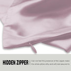 Silk Pillow Cases 2 Pack Soft Breathable and Sliky King Size Pillow Cases Set of 2,Natural Mulberry Silk Pillowcase Set of 2 for Hair and Skin with Hidden Zipper (Lavender,20"X 36",2pcs)