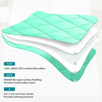 L'AGRATY Weighted Blanket - 48"x72" 20lbs Cooling Breathable Heavy Blanket with Glass Beads for Adult All-Season