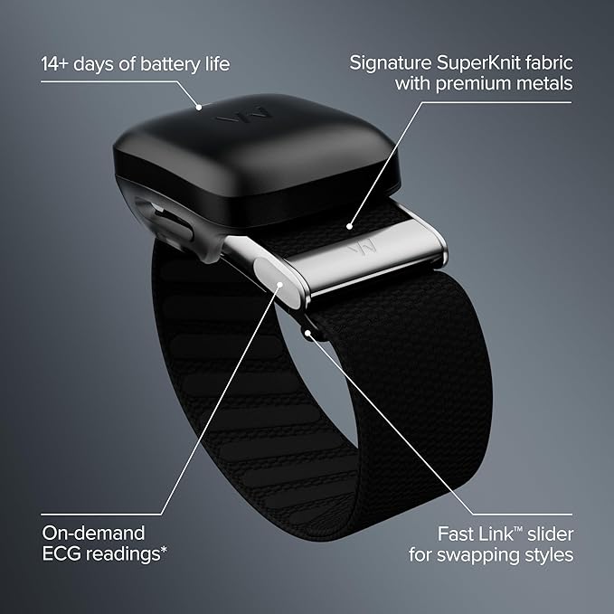 WHOOP 5.0/MG Activity Tracker - 12 Month Membership - Health and Fitness Wearable – 24/7 Activity and Sleep Tracker, Personalized Coaching, Menstrual Cycle Insights – 14+ Days Battery Life