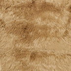 SAFAVIEH Faux Sheep Skin Collection 2'6" x 8' Camel FSS115E Silken Glam 2.35-inch Thick Runner Rug