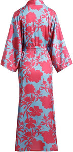 Aensso Long Soft Lightweight Silky Kimonos Robes for Women, Luxury Japanese Floral Womens Kimono Robe