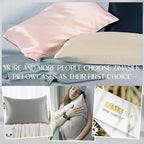 ZIMASILK 100% Pure Mulberry Silk Pillowcase for Hair and Skin Health,Soft and Smooth,Both Sides Premium Grade 6A Silk,600 Thread Count,with Hidden Zipper,1pc (Queen 20''x30'', Gray)