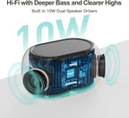 ANJANK White Noise Sound Machine Alarm Clock with HiFi Bluetooth Speaker, 21 Soothing Sounds/7 Night Lights/8 Alarm Sounds/30-Level Volume/0-100% Dimmer, Noise Maker for Boys Teens Kids Sleep, Bedroom