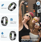BENIO Gen 2 Smart Ring for Women & Men, Heart Rate,Fitness Tracker with Sleep，Step/Sleep/Blood Oxygen/Heart Rate Tracker, 5ATM Waterproof for iOS and Android,No Subscription, Xmas Gifts,Black 11