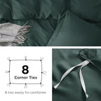 Bedsure Duvet Cover Twin/Twin XL Size - Soft Double Brushed Bedding Set for Kids & Adults, Zipper Closure, 2 Pieces, Includes 1 Duvet Cover (68"x90") & 1 Pillow Sham, NO Comforter, Forest Green