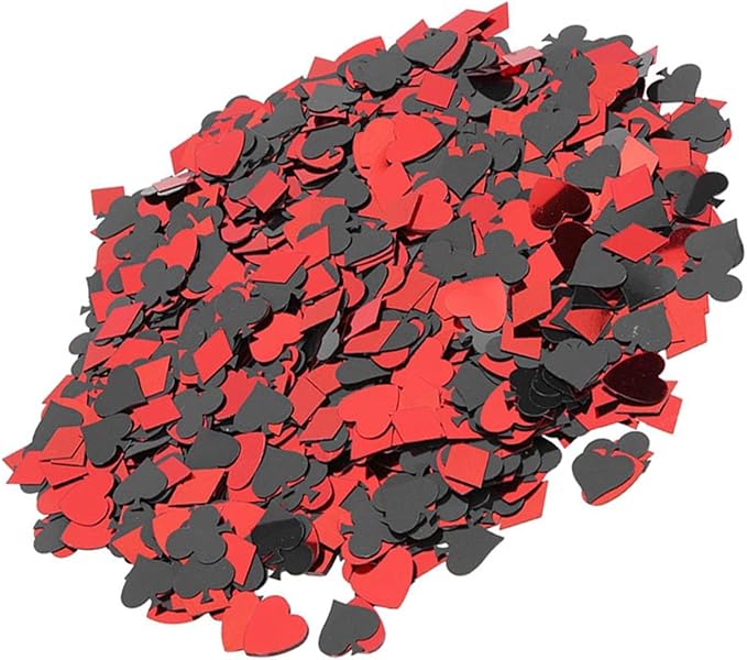 60g Party Confetti, Lightweight PVC Table Scatters with Mixed Colors and Shapes, for Wedding Birthday Night Party Decorations (Heart peach and plum mixed style)