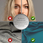 Mulberry Silk Pillowcase for Hair and Skin Pillow Case with Hidden Zipper Soft Breathable Smooth Cooling Silk Pillow Covers for Sleeping (Teal, King,1Pcs)