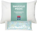 Snuggle-Pedic Adjustable Memory Foam Pillows - ﻿GreenGold Certified Pillow w/ Viscose of Bamboo Cover for Side, Stomach & Back Sleepers - Made in the USA - ﻿Standard