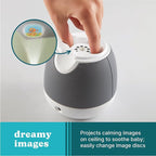 MyBaby Lullaby Sound Machine & Projector – Baby Sleep Machine Plays 6 Sounds & Lullabies, Projects Soothing Images - Auto-Off Timer, Adjustable Volume, Great for Baby Registry and Baby Shower Gifts