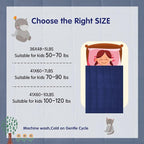 yescool Weighted Blanket (10 lbs, 41" x 60", Blue) Cooling Heavy Blanket for Sleeping Perfect for 90-110 lbs, Breathable Blanket with Premium Glass Bead, Machine Washable