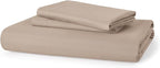 Bedsure Duvet Cover Queen Size - Soft Double Brushed Bedding Set for Kids & Adults, Zipper Closure, 3 Pieces, Includes 1 Duvet Cover (90"x90") & 2 Pillow Shams, NO Comforter, Light Khaki