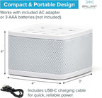 Big Red Rooster White Noise Machine for Sleeping – Baby & Kids Sound Machine with Rain, Nature & Ocean Sounds – Portable Sleep Noise Maker with Timer, Bluetooth & USB/3 AAA Power – Travel & Home Use