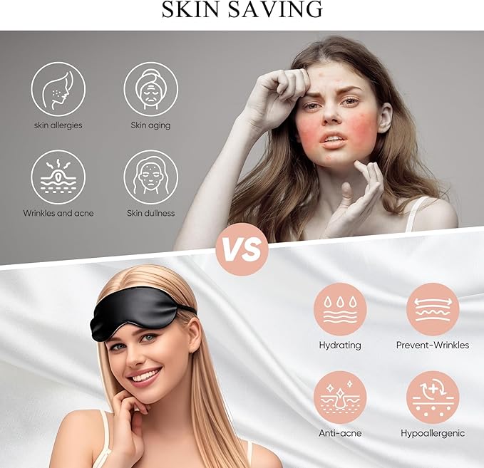 100% Mulberry Silk Pillowcase 22 Momme (SGS Certified) with Free Silk Eye Mask - Luxury Gift-Ready Folded Packaging, Cooling Pillow Cover for Hair & Skin Care (Choco, Standard (1 Pack))