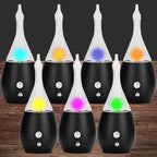Lychee Essential Oil Diffuser Humidifiers, 7 Colors Light Setting, Quiet Diffuser, Small Aromatherapy Diffuser with Wood Grain Base for Home Bedroom Office Yoga Nice Gift