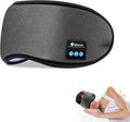 Sleep Headphones - Sleep Mask with Bluetooth Headphones (Grey), Washable Bluetooth Sleep Mask, Built-in Speaker and Microphone, Side Sleeping, Meditation & Travel