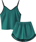 Girls & Women Silk Pajamas Set Satin Camisole Sleepwear 2 Piece Pjs, 3 Years - Women XXL