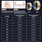 Ring Health Tracker for Women Men, Fit Ring with Heart Rate, Blood Oxygen, Sleep Monitor, Calories, Step Counter, IP68 Waterproof Smart Ring for iPhone & Android, No Subscription Fee (Rose Gold, 11#)