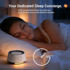 BGOVERSS White Noise Sound Machine with 20 Soothing Sounds, 10 Colors Night Light Sleep Machines Home Office Travel, 5 Timers and Memory Feature Sound Machine for Nursery Baby Kids Adults, Pink