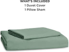Bedsure Duvet Cover King Size - Soft Double Brushed Bedding Set for Kids & Adults, Zipper Closure, 3 Pieces, Includes 1 Duvet Cover (104"x90") & 2 Pillow Shams, NO Comforter, Sage Green