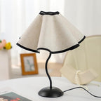 WSYEAR 3 Color Bedside Nightstand Lamp for Living Room and Bedroom - Traditional Tall Retro Desk Lamp with Black Base for Kids Reading