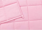 TONGDADA Kids Weighted Blanket | 40''x60'',10lbs | for Child Between 80-125 lbs | Premium Cotton Material with Glass Beads | Pink