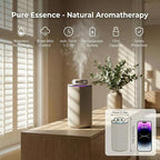Waterless Essential Oil Diffuser, Scent Air Machine for Car/Home, Up to 500 sq.ft, Waterless Portable Aromatherapy Diffuser with 15mL Capacity, Car & Home Dual Mode