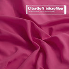 HIG 3pc Pink Queen Size Comforter Set - All Season Reversible Down Alternative Bedding Comforter Set - Quilted Duvet Insert with Corner Tabs - Box Stitched Blanket - Breathable, Soft, Fluffy