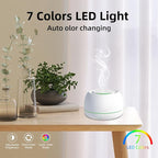 SEEDSEEL 300ML Essential Oil Diffuser - 8 Hours Run Time, Aromatherapy Diffuser with Remote Control, 7-Color LED Lights for Home, Bedroom