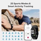 Fitness Smart Trackers with 24/7 Health Monitoring,Heart Rate Sleep Blood Oxygen Monitor/Calorie Steps Counter Pedometer Activity Tracker/Smart Notifications for Men Women