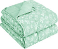 yescool Weighted Blanket for Adults (15 lbs, 48" x 72", Cyan) Cooling Heavy Blanket for Sleeping Perfect for 140-160 lbs, Twin Size Breathable Blanket with Premium Glass Bead, Machine Washable