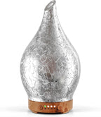 Porseme Essential Oil Diffuser Glass Aromatherapy Ultrasonic Humidifier, Air Refresh Auto Shut-Off, Timer Setting, BPA Free for Home Hotel Yoga Leisure SPA Gift 150ml Last 6H