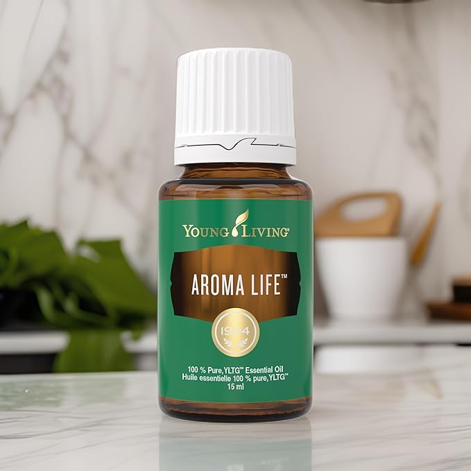Young Living Aroma Life Essential Oil Blend | 15 ml | Ideal for Massage & Aromatherapy Diffusers | Calming Herbal Scent for Relaxation & Tranquility | Self-Care & Wellness Ritual