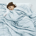Weighted Idea Weighted Blanket for Adults (Light Blue,60"x80",20lbs) Cooling Breathable Heavy Blanket with Premium Glass Beads All-Season Soft Thick Comfort