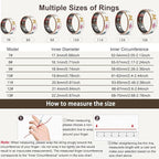 Smart Ring for Women,Fitness Tracker with Heart Rate,Blood Oxygen,Menstrual Cycle,Sleep Monitoring,Step Counting,IP68 Waterproof for iOS and Android,No Subscription Fee (11#)