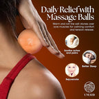 UMAID Himalayan Salt Lamp Bowl with 6 Massage Balls – Dimmable Natural Pink Rock Salt Lamp for Relaxation, Meditation,Yoga, Spa, Office, Bedroom, Wellness, Home Decor, and Unique Gift