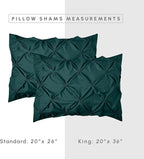 Elegant Comfort 8-Piece Pinch Pleated Comforter Set - All Season Complete Bed in a Bag, Includes 4pc Smart Sheet Set, Bed Skirt, Comforter, Matching Pillowcases and Shams, King/Cal King, Ocean Teal